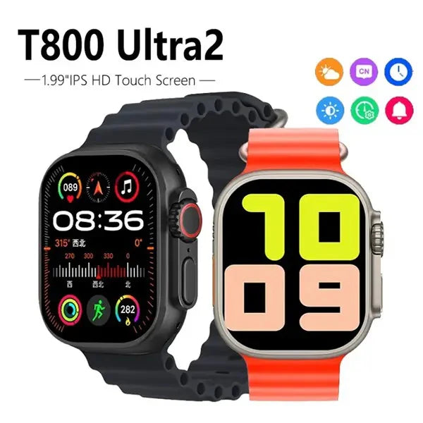 ¡Smartwatch Ultra 2 T800 – Tecnología, Salud y Conectividad en tu Muñeca!