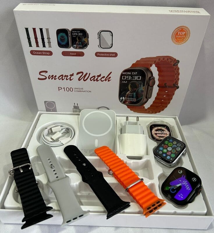¡Smartwatch P100 – El Combo Más Completo para Revolucionar tu Día!